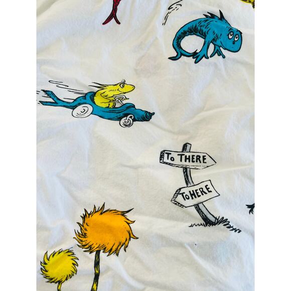 Cat in the Hat Pottery Barn fitted crib sheet - Picture 3 of 4